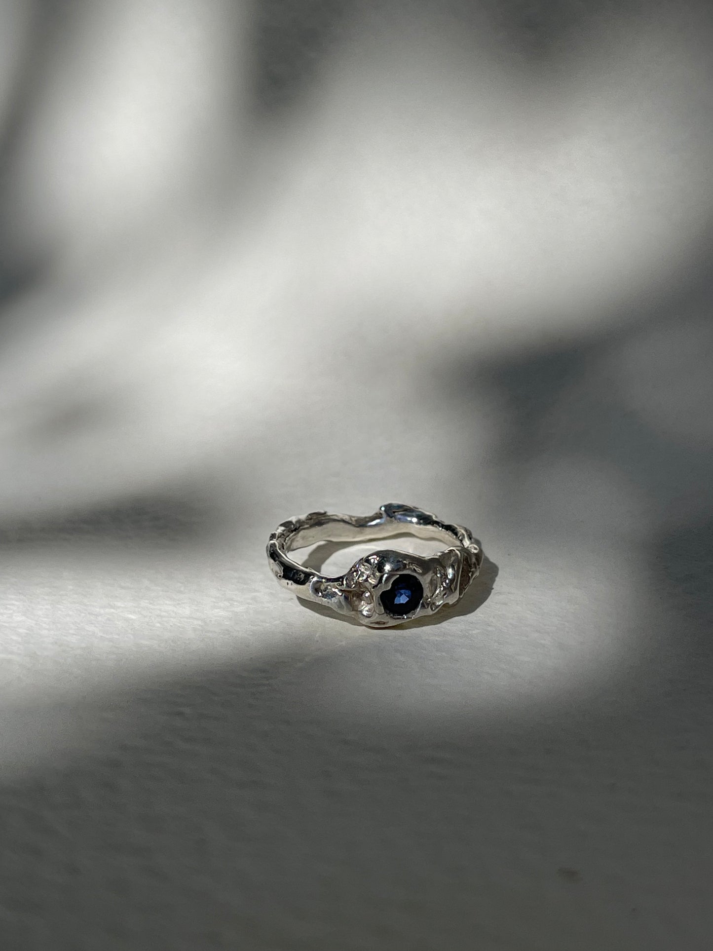 Milly Mae - Organic Blue Sapphire Ring