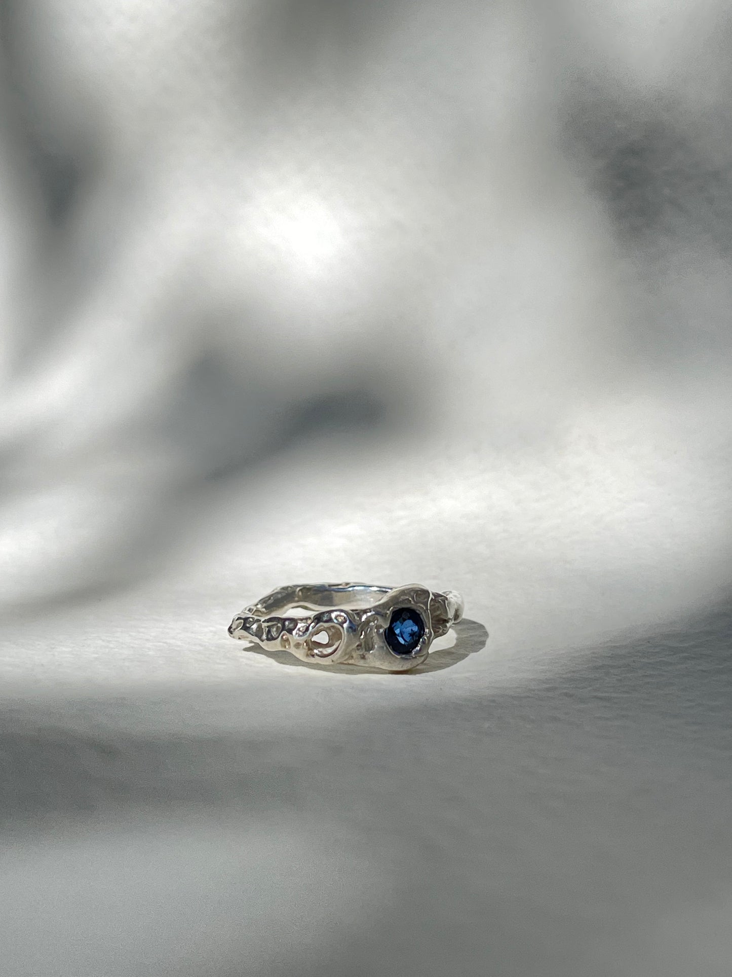 Milly Mae - Organic Blue Sapphire Ring